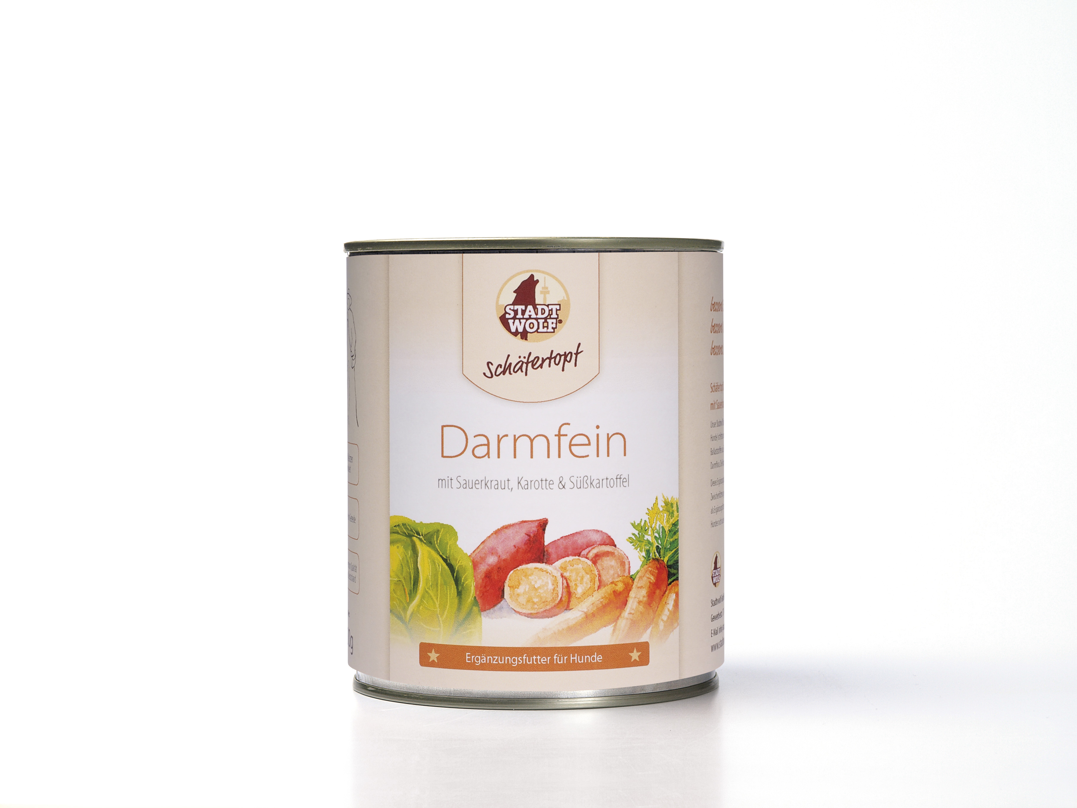 DARMFEIN_800G Schäfertopf Darmfein mit Sauerkraut, Karotte & Süßkartoffel