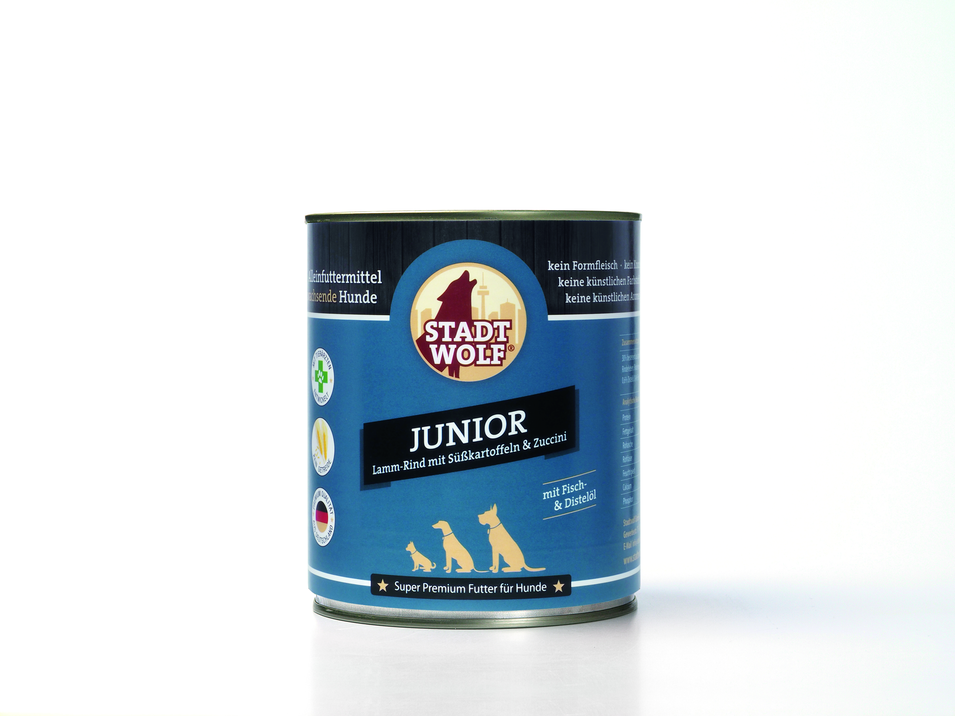 JUNIOR_800GcWaDazibbLyCk Junior mit Lamm, Rind, Süßkartoffel & hochwertigen Ölen