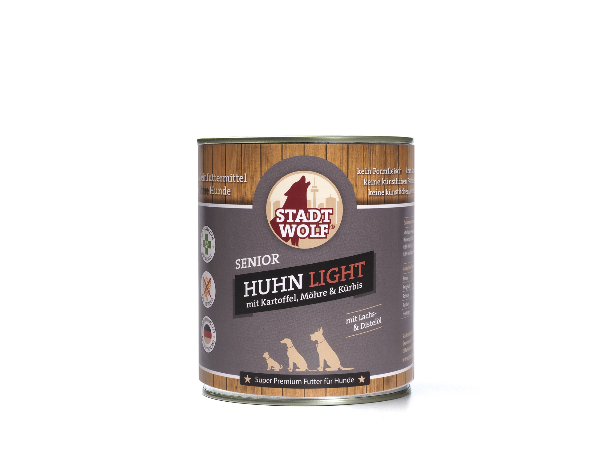 Senior_Huhn_Light_800G Senior Huhn Light mit Kartoffel, Möhre und Kürbis