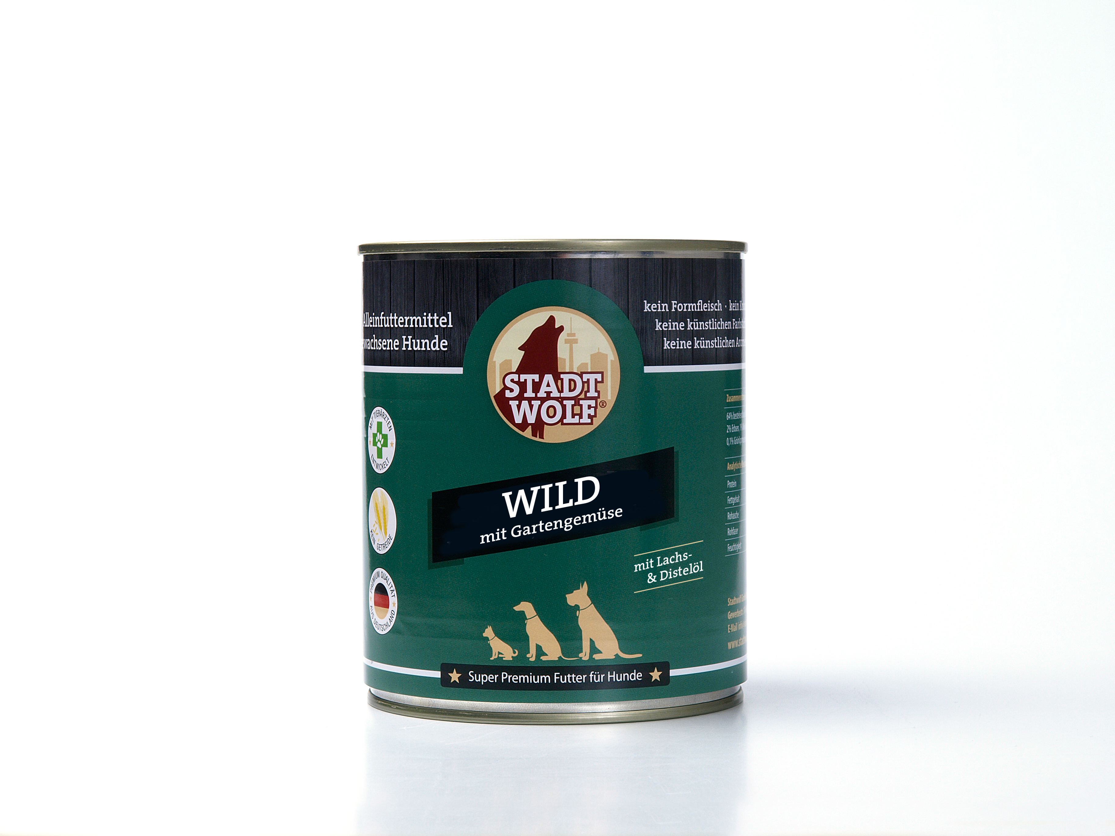 Wild  mit  Gartengemüse & Distel-und Lachsöl